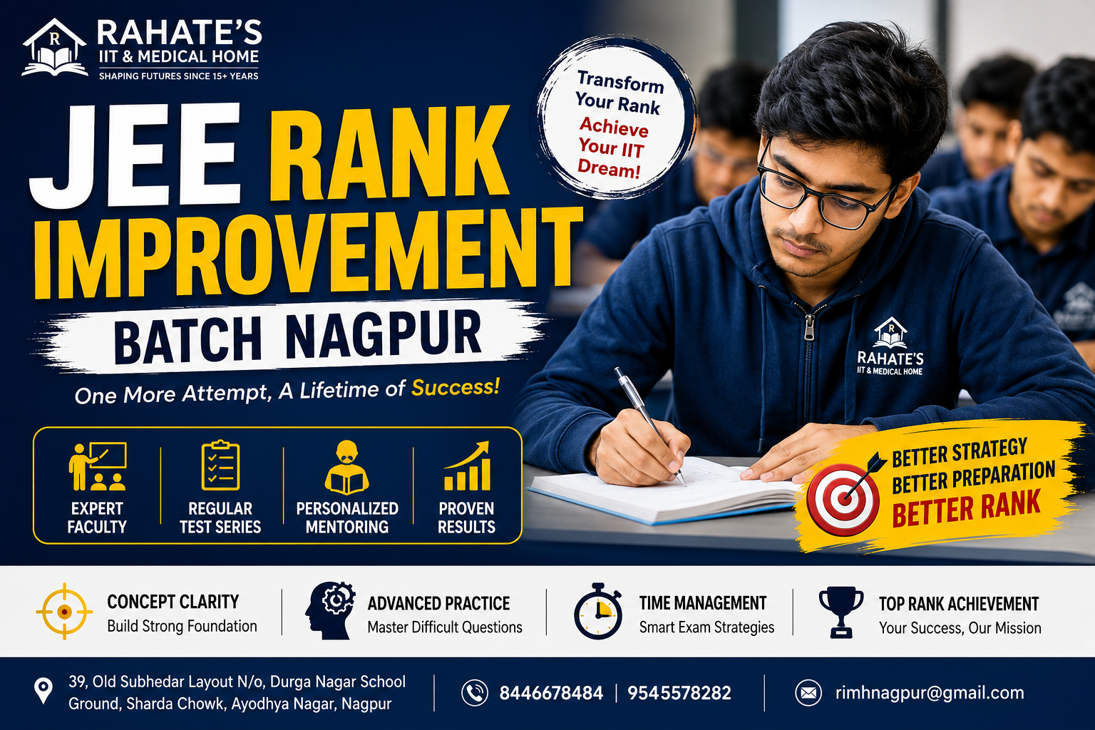 JEE rank improvement batch Nagpur